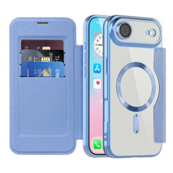 Husa iPhone 17 Air Techsuit SmartMag Book Case, bleu