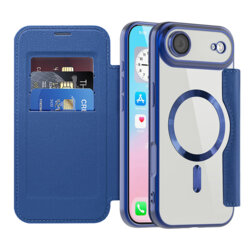 Husa iPhone 17 Air Techsuit SmartMag Book Case, albastru