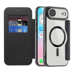 Husa iPhone 17 Air Techsuit SmartMag Book Case, negru