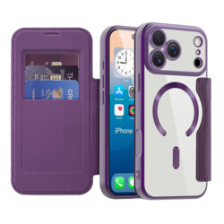 Husa iPhone 17 Pro Max Techsuit SmartMag Book Case, mov