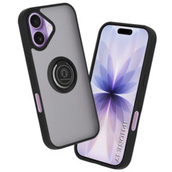 Husa iPhone 17 Techsuit Glinth cu inel suport stand magnetic, negru