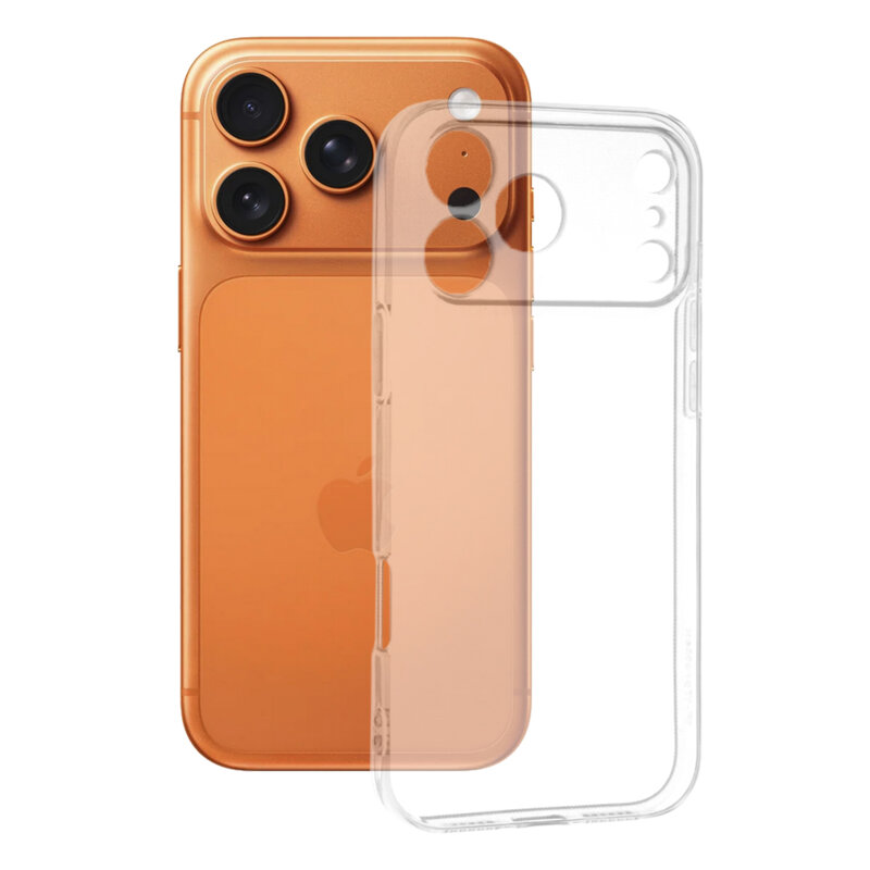 Husa iPhone 17 Pro Max Techsuit Clear Silicone, transparenta