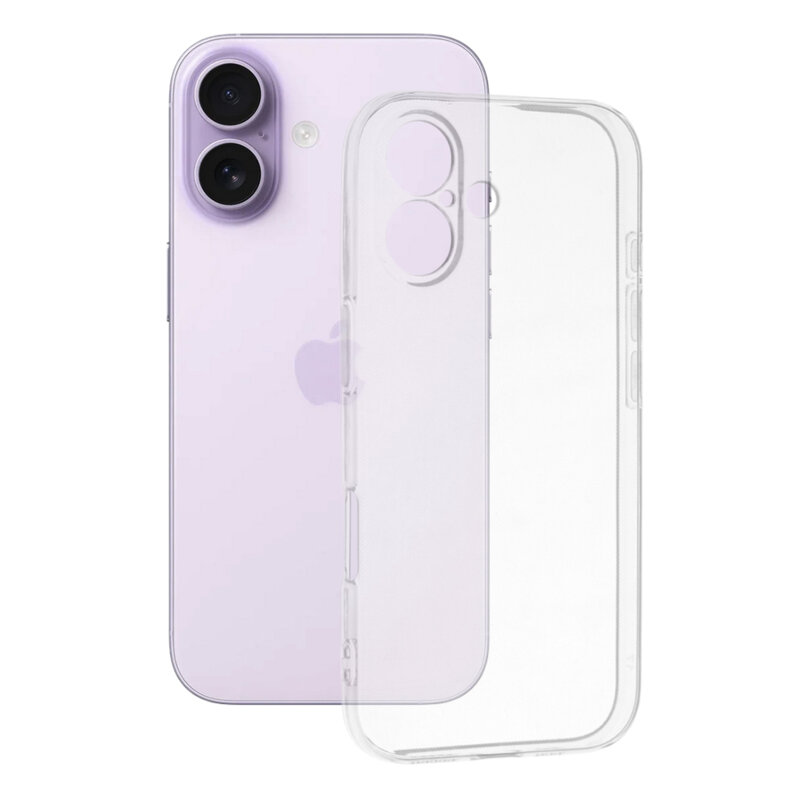 Husa iPhone 17 Techsuit Clear Silicone, transparenta