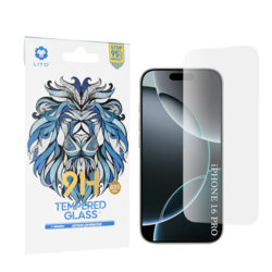 Folie sticla iPhone 16 Pro Lito 9H Tempered Glass, transparenta