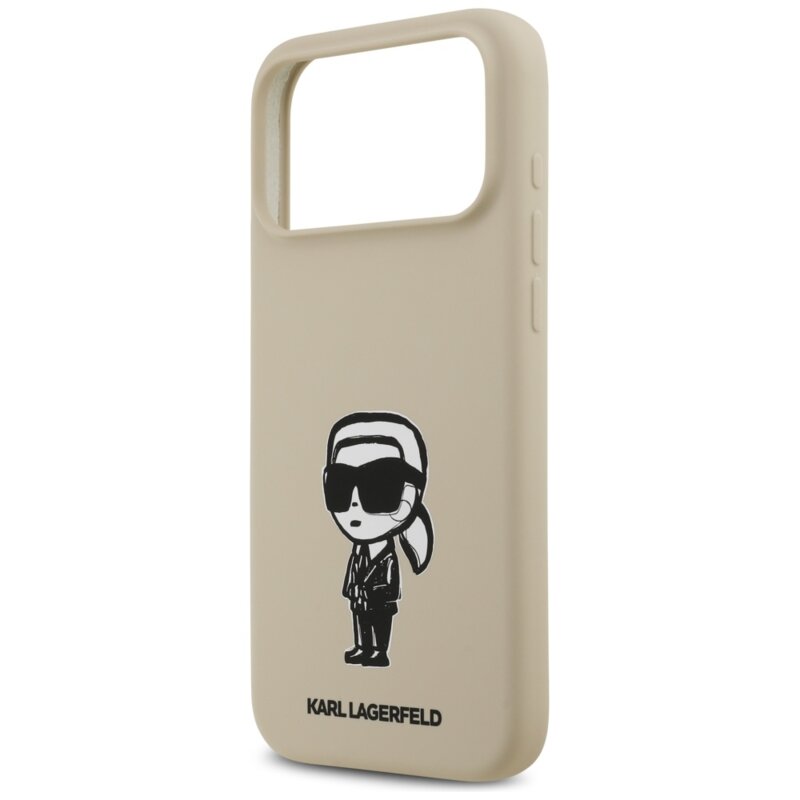 Husa Karl Lagerfeld iPhone 17 Pro Max Silicone Sketch & Logo, Kar, maro, KLHMP17XSKIGROW