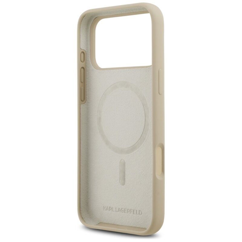 Husa Karl Lagerfeld iPhone 17 Pro Max Silicone Sketch & Logo, Kar, maro, KLHMP17XSKIGROW