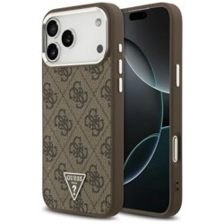 Husa originala Guess iPhone 17 Pro Max Hardcase 4G Triangle Logo MagSafe, maro, GUHMP17XP4TSRCMW