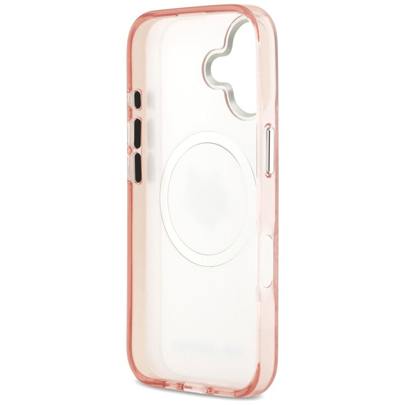 Husa iPhone 17 Karl Lagerfeld IML MagSafe, Choupette`s Head, roz, KLHMP17SHMKBCHOP