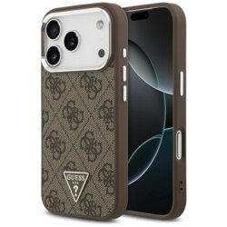 Husa originala Guess iPhone 17 Pro Hardcase 4G Triangle Logo MagSafe, maro, GUHMP17LP4TSRCMW