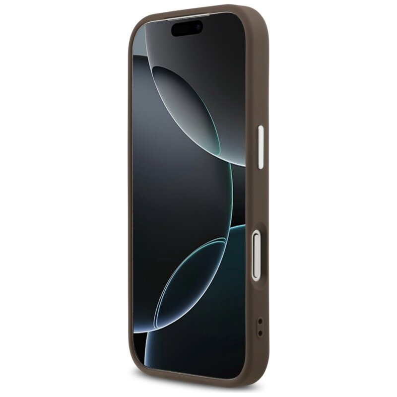 Husa originala Guess iPhone 17 Pro Hardcase 4G Triangle Logo MagSafe, maro, GUHMP17LP4TSRCMW