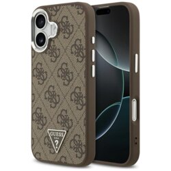 Husa originala Guess iPhone 17 Hardcase 4G Triangle Logo MagSafe, maro, GUHMP17SP4TSRCMW