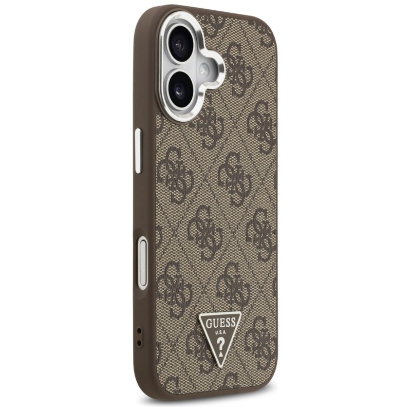 Husa originala Guess iPhone 17 Hardcase 4G Triangle Logo MagSafe, maro, GUHMP17SP4TSRCMW