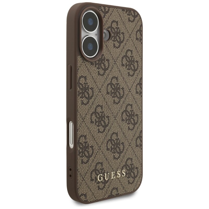 Husa originala Guess iPhone 17 Hardcase 4G Classic, maro, GUHCP17SG4GFBR