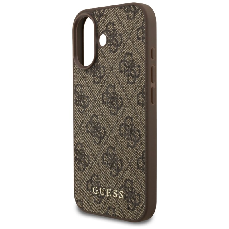 Husa originala Guess iPhone 17 Hardcase 4G Classic, maro, GUHCP17SG4GFBR