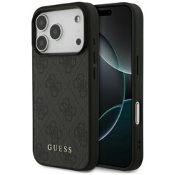 Husa originala Guess iPhone 17 Pro Hardcase 4G Classic, negru, GUHCP17LG4GFGR