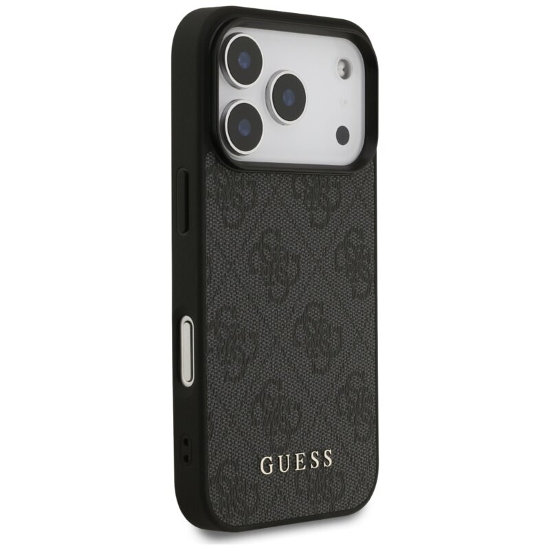 Husa originala Guess iPhone 17 Pro Hardcase 4G Classic, negru, GUHCP17LG4GFGR