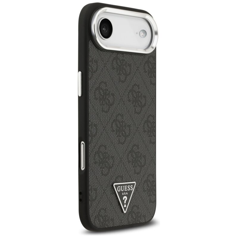Husa originala Guess iPhone 17 Air Hardcase 4G Triangle Logo MagSafe, negru, GUHMP17MP4TSRCMK