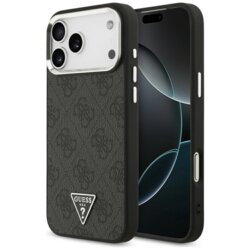 Husa originala Guess iPhone 17 Pro Max Hardcase 4G Triangle Logo MagSafe, negru, GUHMP17XP4TSRCMK