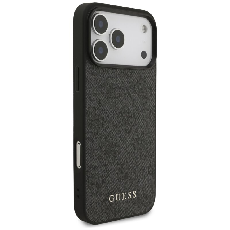 Husa originala Guess iPhone 17 Pro Max Hardcase 4G Classic, negru, GUHCP17XG4GFGR