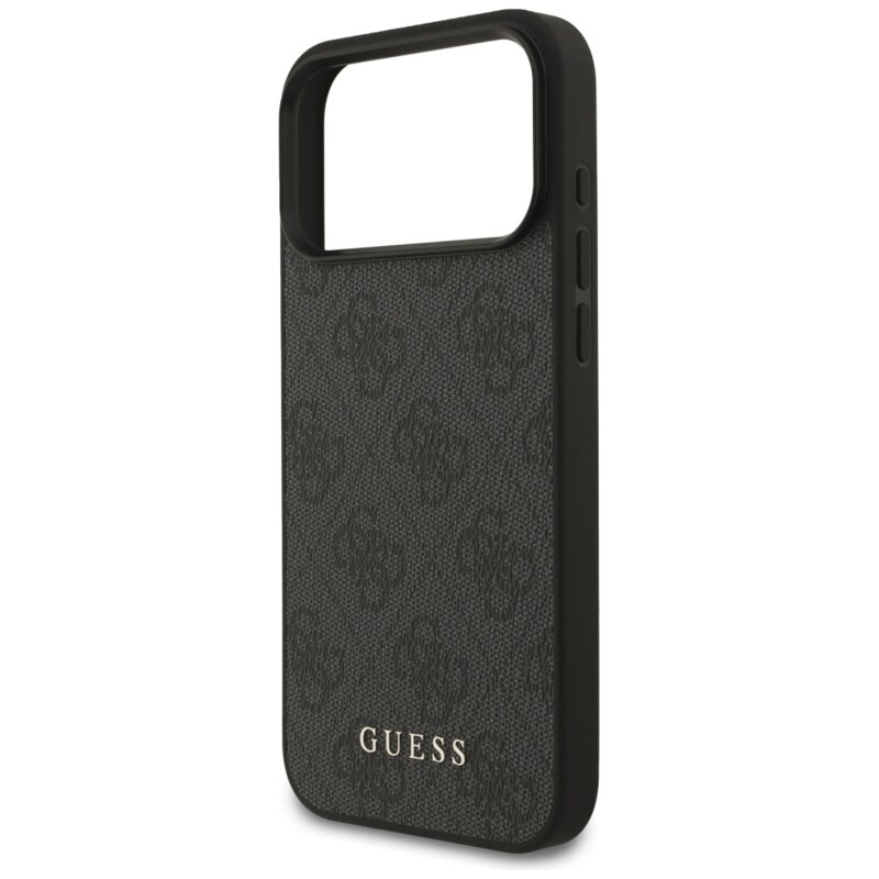 Husa originala Guess iPhone 17 Pro Max Hardcase 4G Classic, negru, GUHCP17XG4GFGR