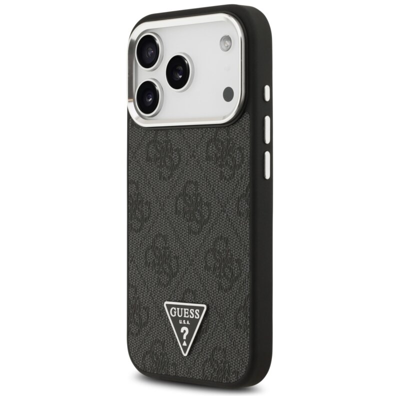 Husa originala Guess iPhone 17 Pro Hardcase 4G Triangle Logo MagSafe, negru, GUHMP17LP4TSRCMK