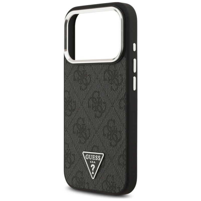 Husa originala Guess iPhone 17 Pro Hardcase 4G Triangle Logo MagSafe, negru, GUHMP17LP4TSRCMK