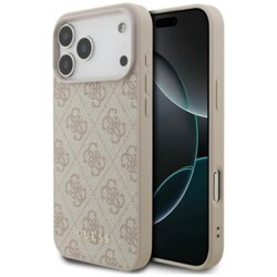 Husa originala Guess iPhone 17 Pro Max Hardcase 4G Classic, roz, GUHCP17XG4GFPI