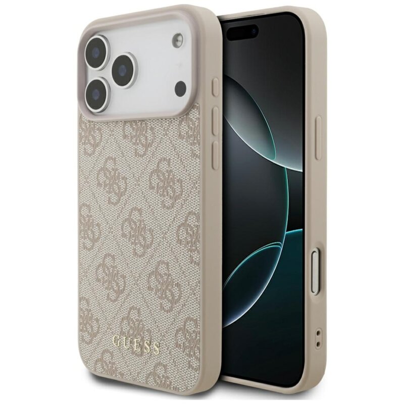Husa originala Guess iPhone 17 Pro Max Hardcase 4G Classic, roz, GUHCP17XG4GFPI