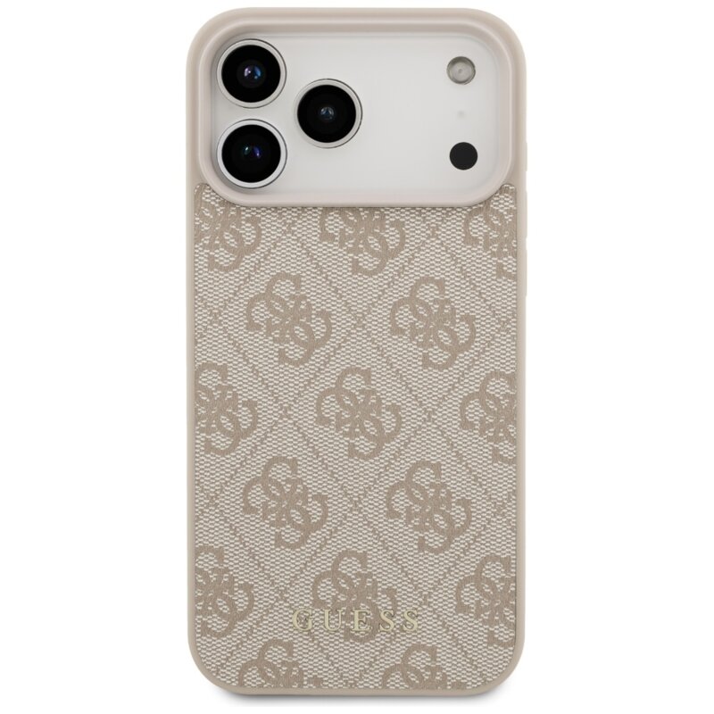 Husa originala Guess iPhone 17 Pro Max Hardcase 4G Classic, roz, GUHCP17XG4GFPI