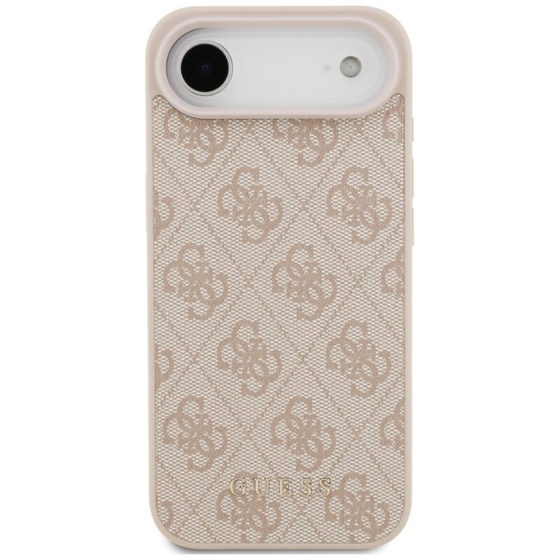 Husa originala Guess iPhone 17 Air Hardcase 4G Classic, roz, GUHCP17MG4GFPI