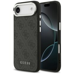 Husa originala Guess iPhone 17 Air Hardcase 4G Classic Logo MagSafe, negru, GUHMP17MP4GSSMCK