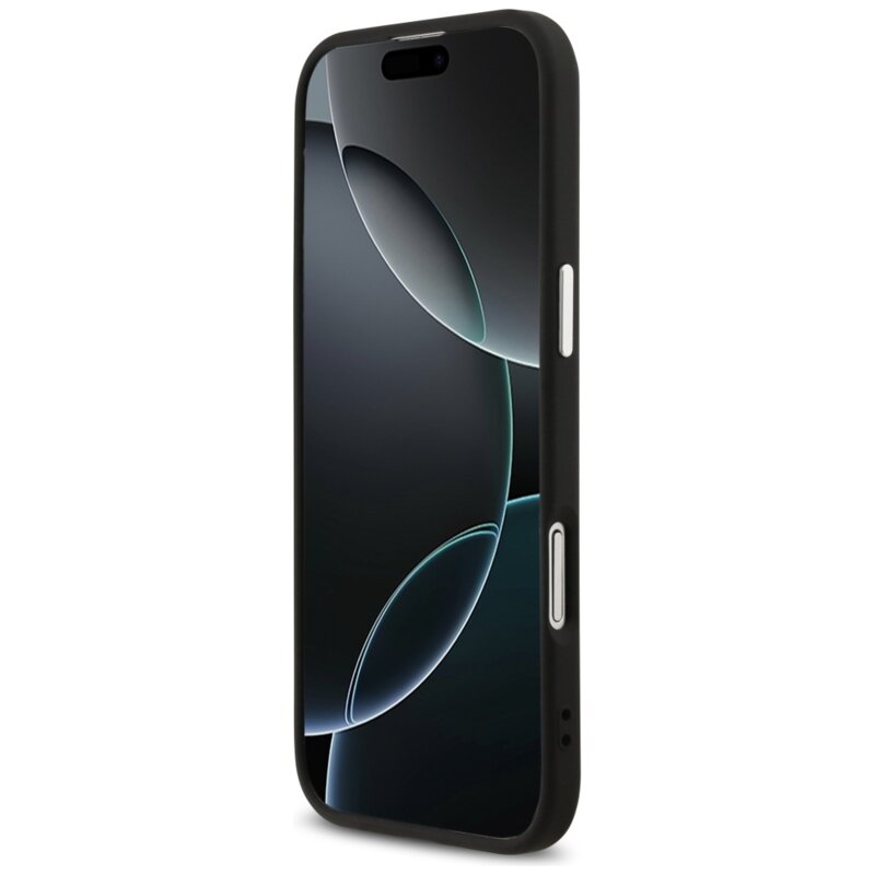 Husa originala Guess iPhone 17 Air Hardcase 4G Classic Logo MagSafe, negru, GUHMP17MP4GSSMCK