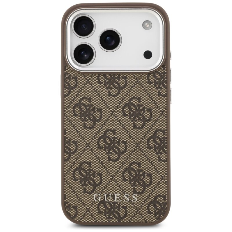Husa originala Guess iPhone 17 Pro Max Hardcase 4G Classic Logo MagSafe, maro, GUHMP17XP4GSSMCW