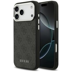 Husa originala Guess iPhone 17 Pro Max Hardcase 4G Classic Logo MagSafe, negru, GUHMP17XP4GSSMCK