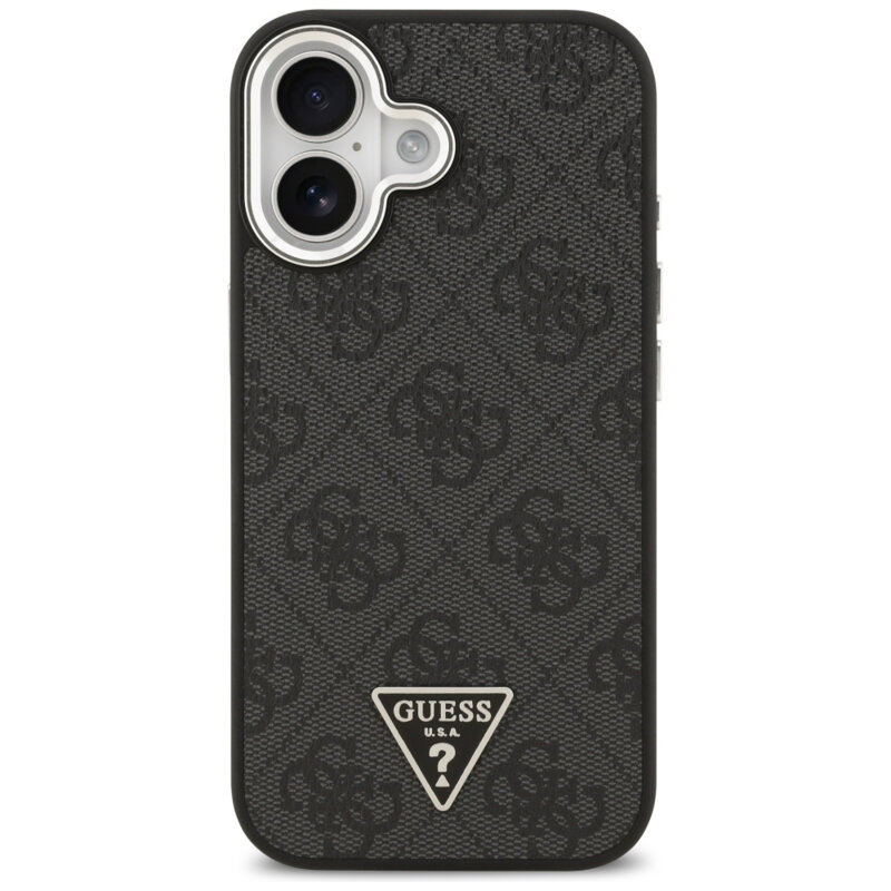 Husa originala Guess iPhone 17 Hardcase 4G Triangle Logo MagSafe, negru, GUHMP17SP4TSRCMK