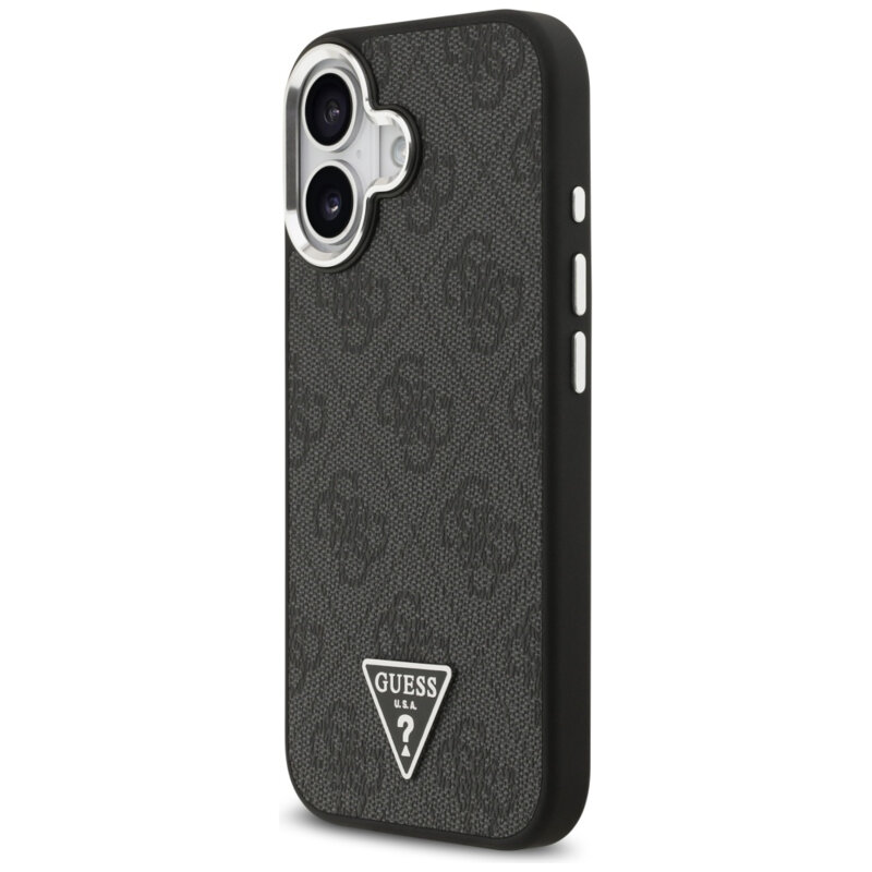 Husa originala Guess iPhone 17 Hardcase 4G Triangle Logo MagSafe, negru, GUHMP17SP4TSRCMK
