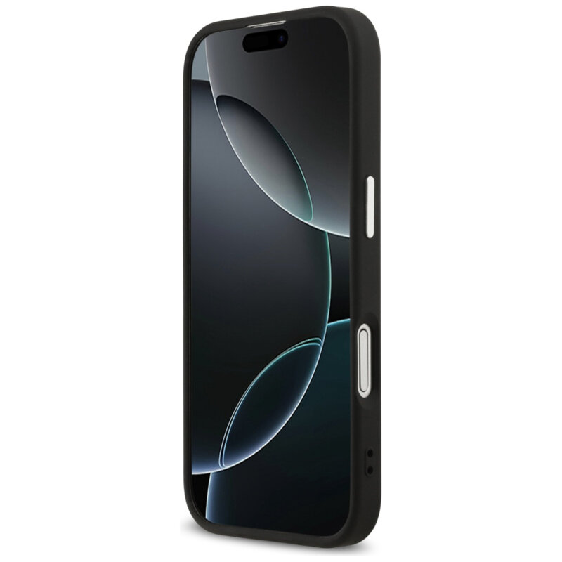 Husa originala Guess iPhone 17 Hardcase 4G Triangle Logo MagSafe, negru, GUHMP17SP4TSRCMK