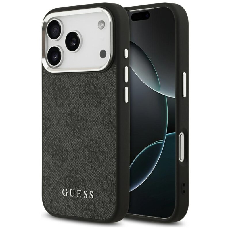 Husa originala Guess iPhone 17 Pro Hardcase 4G Classic Logo MagSafe, negru, GUHMP17LP4GSSMCK