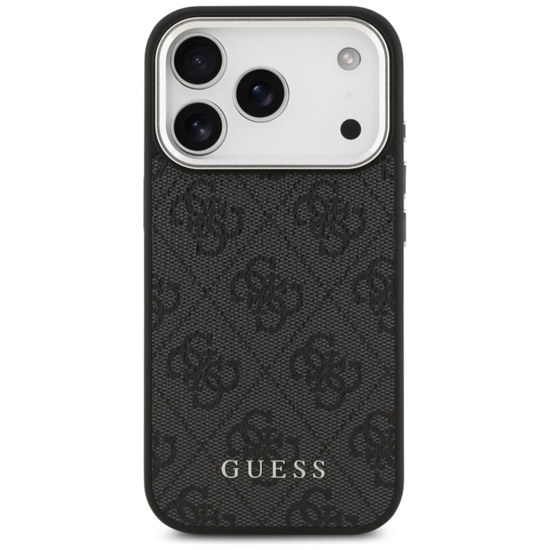 Husa originala Guess iPhone 17 Pro Hardcase 4G Classic Logo MagSafe, negru, GUHMP17LP4GSSMCK