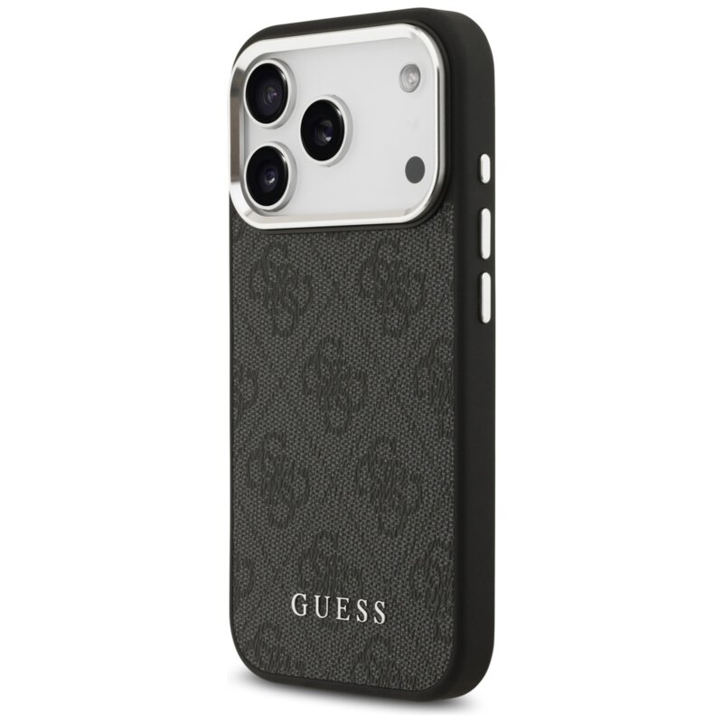 Husa originala Guess iPhone 17 Pro Hardcase 4G Classic Logo MagSafe, negru, GUHMP17LP4GSSMCK