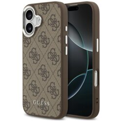 Husa originala Guess iPhone 17 Hardcase 4G Classic Logo MagSafe, maro, GUHMP17SP4GSSMCW