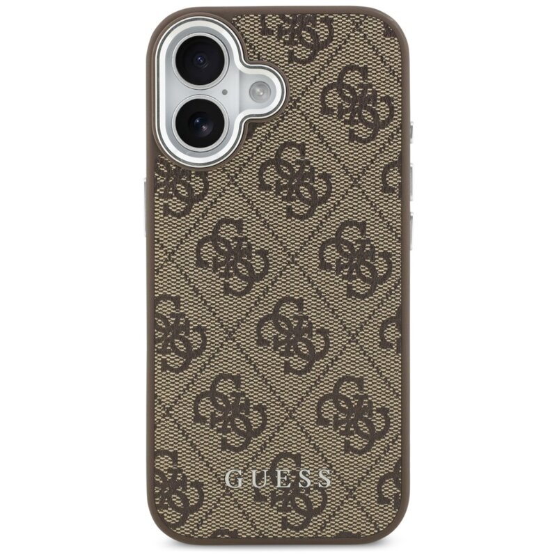 Husa originala Guess iPhone 17 Hardcase 4G Classic Logo MagSafe, maro, GUHMP17SP4GSSMCW