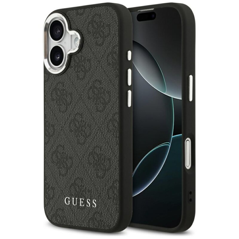 Husa originala Guess iPhone 17 Hardcase 4G Classic Logo MagSafe, negru, GUHMP17SP4GSSMCK
