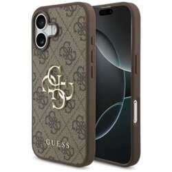 Husa originala Guess iPhone 17 Hardcase 4G Big Logo, maro, GUHCP17S4GMGBR