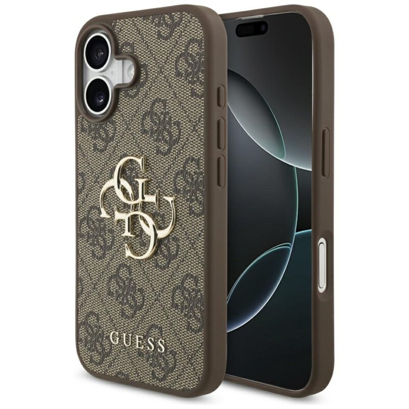 Husa originala Guess iPhone 17 Hardcase 4G Big Logo, maro, GUHCP17S4GMGBR