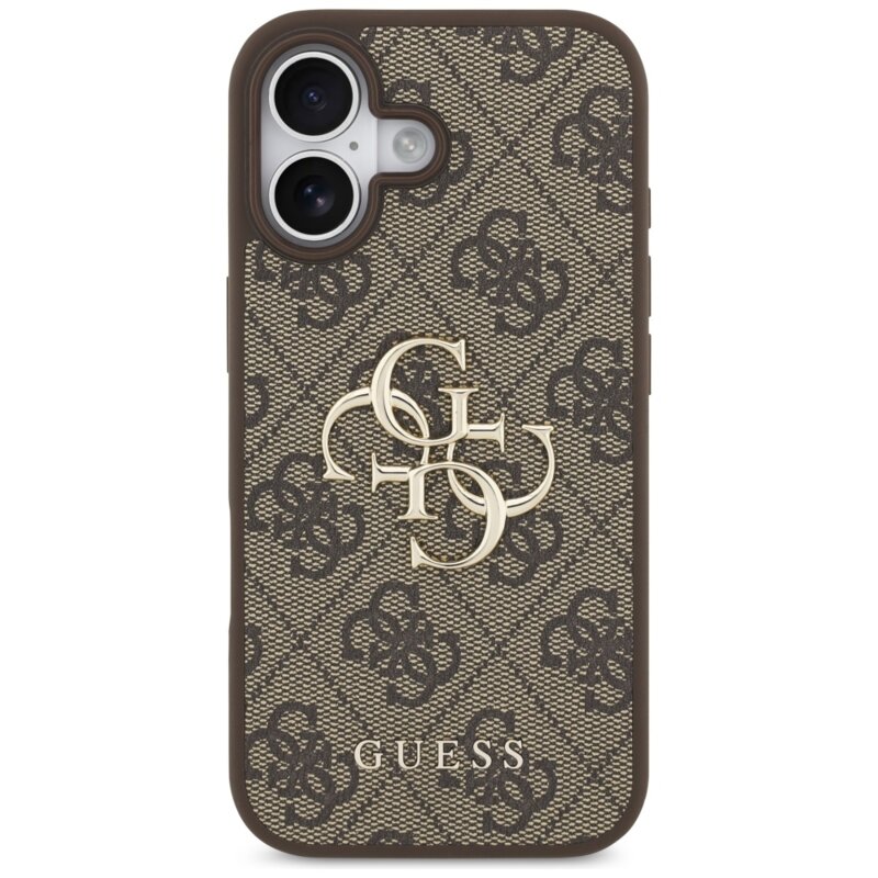 Husa originala Guess iPhone 17 Hardcase 4G Big Logo, maro, GUHCP17S4GMGBR