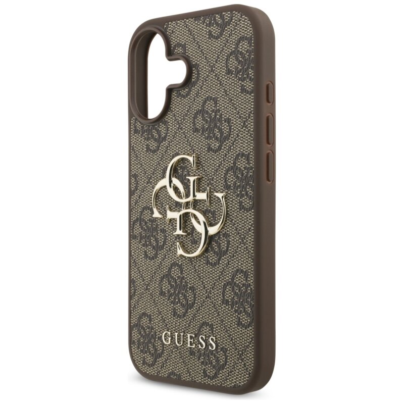 Husa originala Guess iPhone 17 Hardcase 4G Big Logo, maro, GUHCP17S4GMGBR