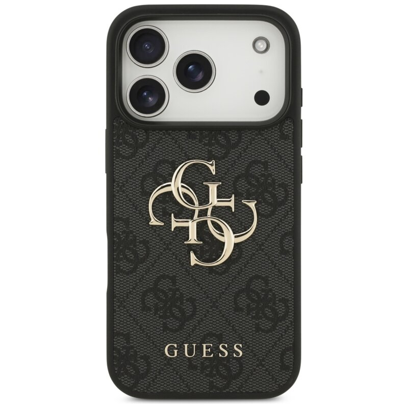 Husa originala Guess iPhone 17 Pro Max Hardcase 4G Big Logo, negru, GUHCP17X4GMGGR