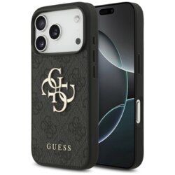 Husa originala Guess iPhone 17 Pro Hardcase 4G Big Logo, negru, GUHCP17L4GMGGR