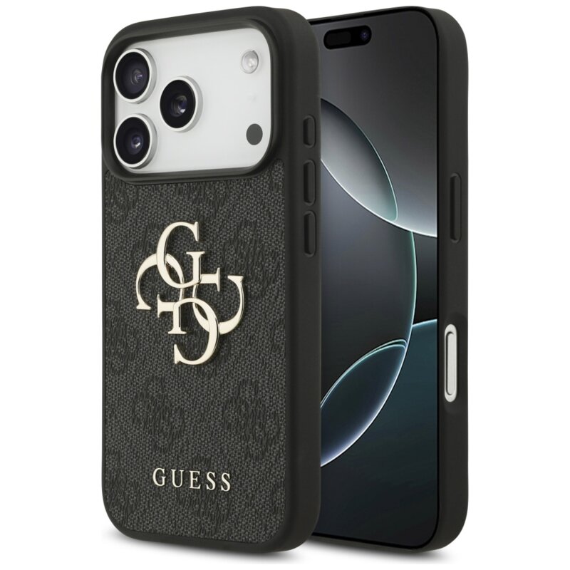 Husa originala Guess iPhone 17 Pro Hardcase 4G Big Logo, negru, GUHCP17L4GMGGR